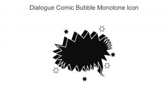 Dialogue Comic Bubble Monotone Icon In Powerpoint Pptx Png And Editable Eps Format