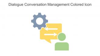 Dialogue Conversation Management Colored Icon In Powerpoint Pptx Png And Editable Eps Format