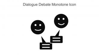 Dialogue Debate Monotone Icon In Powerpoint Pptx Png And Editable Eps Format