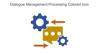 Dialogue Management Processing Colored Icon In Powerpoint Pptx Png And Editable Eps Format