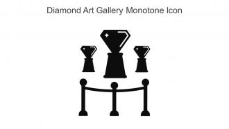 Diamond Art Gallery Monotone Icon In Powerpoint Pptx Png And Editable Eps Format