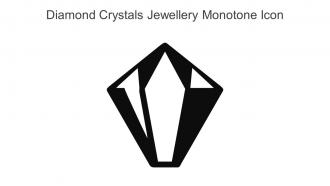 Diamond Crystals Jewellery Monotone Icon In Powerpoint Pptx Png And Editable Eps Format