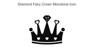 Diamond Fairy Crown Monotone Icon In Powerpoint Pptx Png And Editable Eps Format
