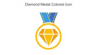 Diamond Medal Colored Icon In Powerpoint Pptx Png And Editable Eps Format