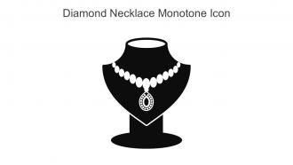 Diamond Necklace Monotone Icon In Powerpoint Pptx Png And Editable Eps Format