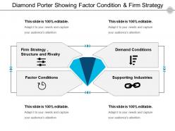 Diamond porter showing factor condition and firm strategy