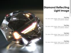Diamond reflecting light image