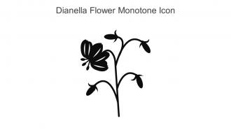 Dianella Flower Monotone Icon In Powerpoint Pptx Png And Editable Eps Format