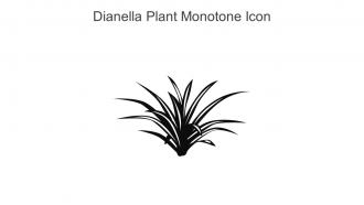 Dianella Plant Monotone Icon In Powerpoint Pptx Png And Editable Eps Format
