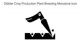 Dibbler Crop Production Plant Breeding Monotone Icon In Powerpoint Pptx Png And Editable Eps Format
