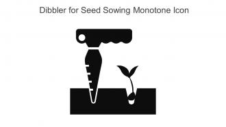 Dibbler For Seed Sowing Monotone Icon In Powerpoint Pptx Png And Editable Eps Format