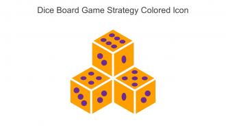 Dice Board Game Strategy Colored Icon In Powerpoint Pptx Png And Editable Eps Format