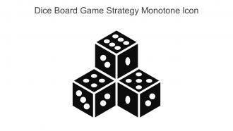 Dice Board Game Strategy Monotone Icon In Powerpoint Pptx Png And Editable Eps Format
