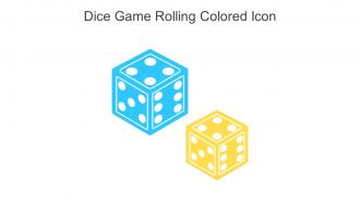Dice Game Rolling Colored Icon In Powerpoint Pptx Png And Editable Eps Format