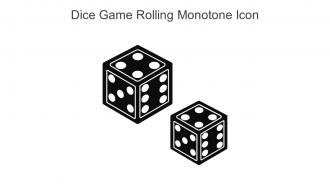 Dice Game Rolling Monotone Icon In Powerpoint Pptx Png And Editable Eps Format