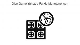 Dice Game Yahtzee Farkle Monotone Icon In Powerpoint Pptx Png And Editable Eps Format