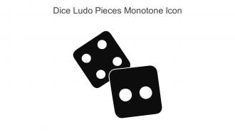 Dice Ludo Pieces Monotone Icon In Powerpoint Pptx Png And Editable Eps Format