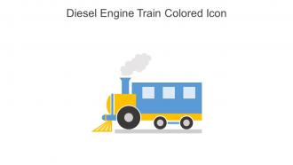 Diesel Engine Train Colored Icon In Powerpoint Pptx Png And Editable Eps Format