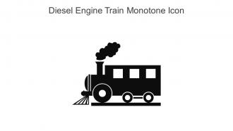 Diesel Engine Train Monotone Icon In Powerpoint Pptx Png And Editable Eps Format