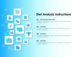 Diet analysis instructions ppt powerpoint presentation infographics styles