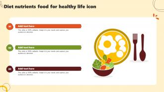 Diet Nutrients Food For Healthy Life Icon