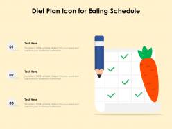 Diet plan icon for eating schedule