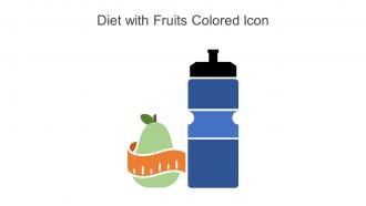 Diet With Fruits Colored Icon In Powerpoint Pptx Png And Editable Eps Format