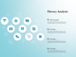 Dietary analysis ppt powerpoint presentation slides objects