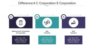 Difference A C Corporation S Corporation In Powerpoint And Google Slides Cpb
