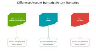 Difference account transcript return transcript ppt powerpoint presentation icon cpb