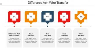Difference Ach Wire Transfer Ppt Powerpoint Presentation Summary Design Ideas Cpb