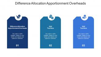 Difference Allocation Apportionment Overheads Ppt Powerpoint Presentation Professional Tips Cpb
