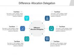 Difference allocation delegation ppt powerpoint presentation professional gallery cpb