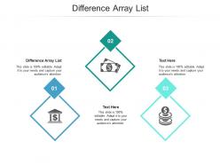 Difference array list ppt powerpoint presentation summary show cpb