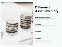 Difference asset inventory ppt powerpoint presentation outline icons cpb