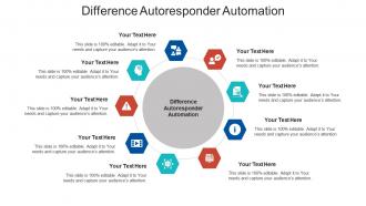 Difference autoresponder automation ppt powerpoint presentation infographic template visuals cpb