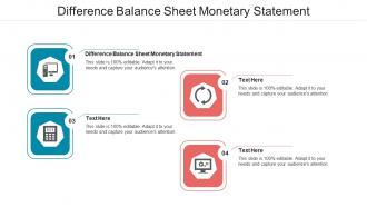 Difference balance sheet monetary statement ppt powerpoint presentation icon skills cpb