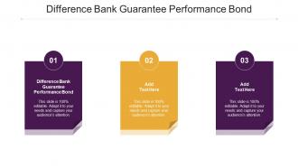 Difference Bank Guarantee Performance Bond Ppt Powerpoint Presentation Samples Cpb