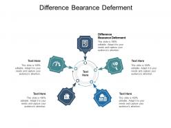 Difference bearance deferment ppt powerpoint presentation show pictures cpb