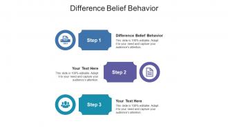 Difference belief behavior ppt powerpoint presentation styles vector cpb