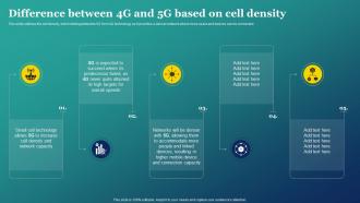 Difference Between 4g And 5g Based On Cell Density 4g And 5g Based On Features
