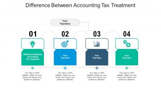 Difference between accounting tax treatment ppt powerpoint presentation layouts tips cpb