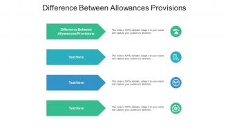 Difference between allowances provisions ppt powerpoint presentation inspiration shapes cpb