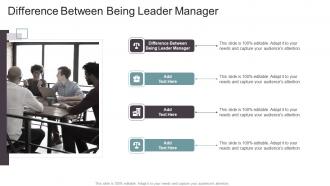 Difference Between Being Leader Manager In Powerpoint And Google Slides Cpb