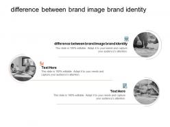 Difference between brand image brand identity ppt powerpoint presentation layouts styles cpb