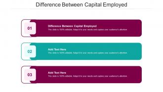 Difference Between Capital Capital Employed In Powerpoint And Google Slides Cpb