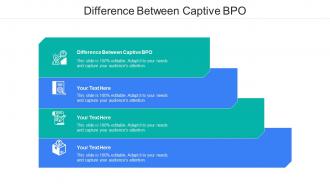 Difference Between Captive Bpo Ppt Powerpoint Presentation Show Templates Cpb