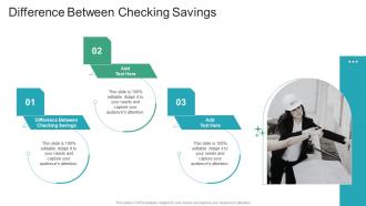 Difference Between Checking Savings In Powerpoint And Google Slides Cpb