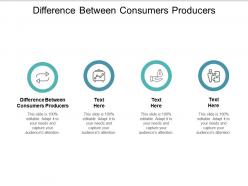 Difference between consumers producers ppt powerpoint presentation ideas inspiration cpb