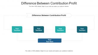 Difference between contribution profit ppt powerpoint presentation styles cpb